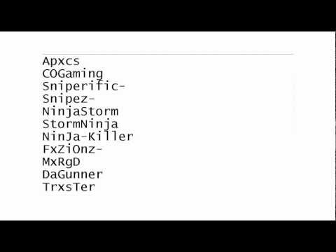 For Cool Online Id Cod Names For Cool Online Id Cod Names